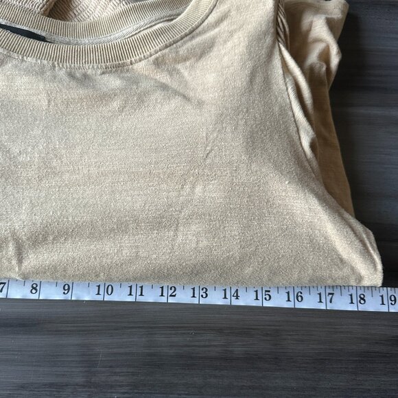 Tuckernuck Pomander Place Womens Tan Puff Long Sleeve Crewneck Top Size XXXL - Picture 8 of 8